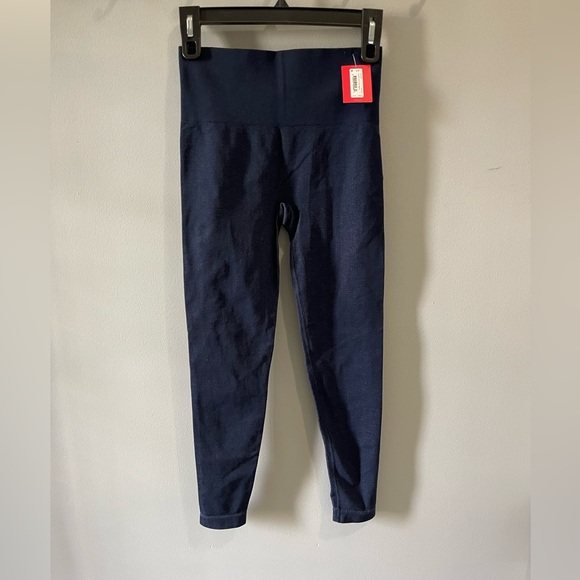 Spanx Leggings Seamless Track Stripe Blue Gray Size S/P . NWT - Picture 4 of 8